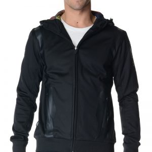 Black Polar Fleece Hoodie