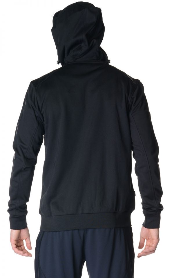 Black Polar Fleece Hoodie - Image 3