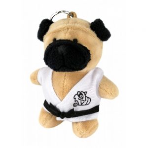 PLUSH MARTIAL ARTS BULLDOG KEYCHAIN