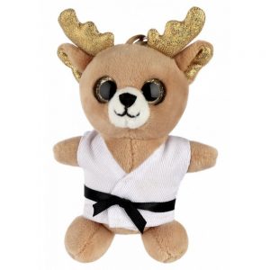 PLUSH MARTIAL ARTS REINDEER KEYCHAIN